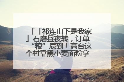 「祁连山下是我家」石磨昼夜转，订单“粮”辰到！高台这个村靠黑小麦面粉拿下成立来最大订单