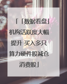 「数据看盘」机构活跃度大幅提升 买入多只算力硬件股减仓消费股