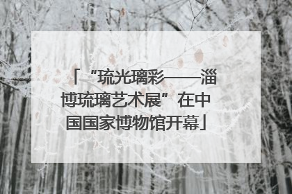 “琉光璃彩——淄博琉璃艺术展”在中国国家博物馆开幕