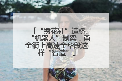 “绣花针”造桥、“机器人”制梁，甬金衢上高速金华段这样“智造”