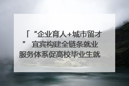 “企业育人+城市留才” 宜宾构建全链条就业服务体系促高校毕业生就业｜您牵挂的四川