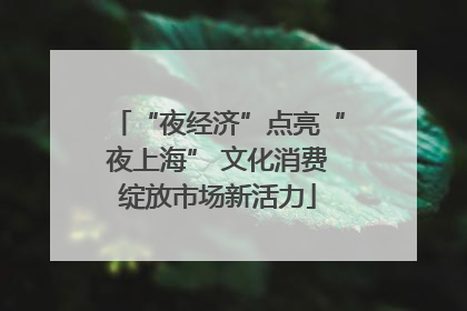 “夜经济”点亮“夜上海” 文化消费绽放市场新活力