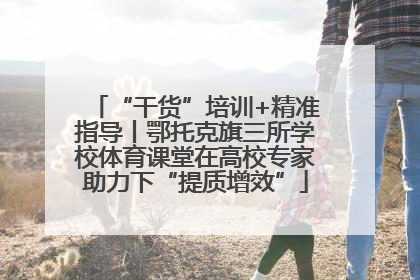 “干货”培训+精准指导丨鄂托克旗三所学校体育课堂在高校专家助力下“提质增效”