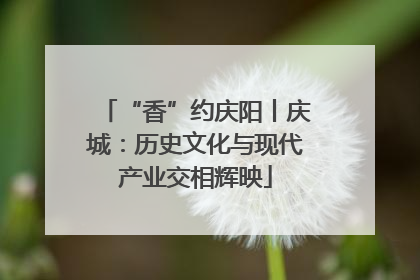 “香”约庆阳丨庆城：历史文化与现代产业交相辉映