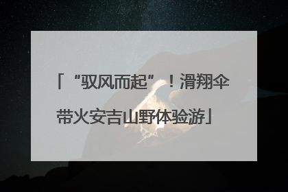 “驭风而起”！滑翔伞带火安吉山野体验游
