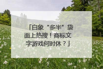 白象“多半”袋面上热搜！商标文字游戏何时休？