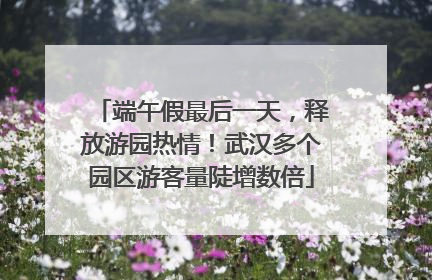 端午假最后一天，释放游园热情！武汉多个园区游客量陡增数倍