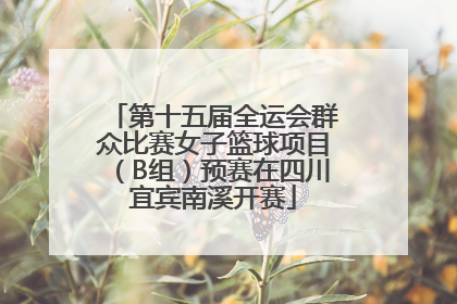第十五届全运会群众比赛女子篮球项目（B组）预赛在四川宜宾南溪开赛
