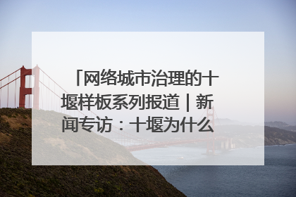 网络城市治理的十堰样板系列报道｜新闻专访：十堰为什么成为“黑马型”城市治理网络维度典型