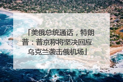 美俄总统通话，特朗普：普京称将坚决回应乌克兰袭击俄机场