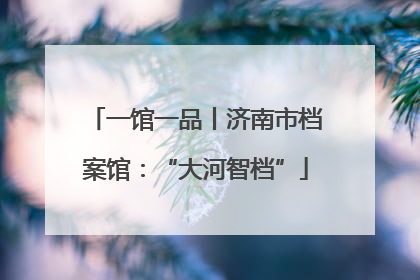 一馆一品丨济南市档案馆：“大河智档”