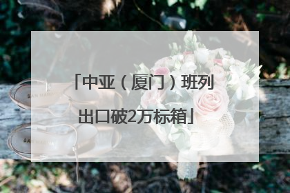 中亚（厦门）班列出口破2万标箱