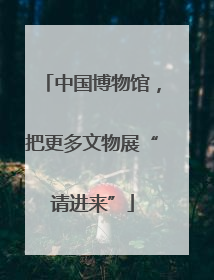 中国博物馆，把更多文物展“请进来”