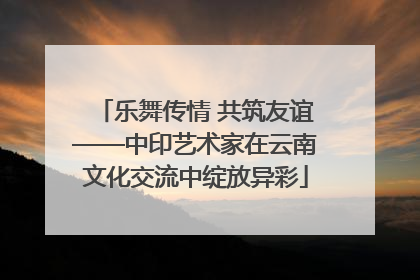 乐舞传情 共筑友谊——中印艺术家在云南文化交流中绽放异彩