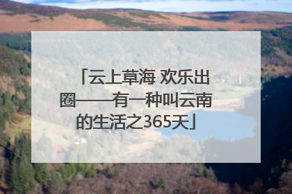 云上草海 欢乐出圈——有一种叫云南的生活之365天
