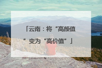 云南：将“高颜值”变为“高价值”
