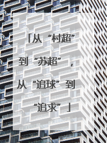 从“村超”到“苏超”，从“追球”到“追求”
