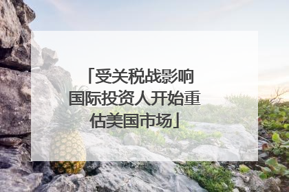 受关税战影响 国际投资人开始重估美国市场