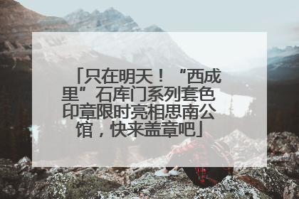 只在明天！“西成里”石库门系列套色印章限时亮相思南公馆，快来盖章吧