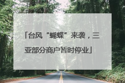 台风“蝴蝶”来袭，三亚部分商户暂时停业