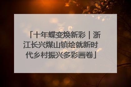 十年蝶变焕新彩｜浙江长兴煤山镇绘就新时代乡村振兴多彩画卷