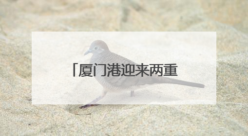 厦门港迎来两重量级“访客”