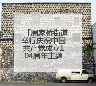 周家桥街道举行庆祝中国共产党成立104周年主题活动