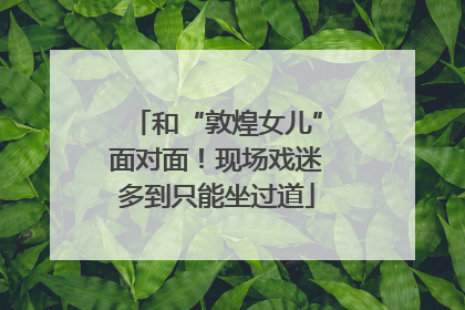 和“敦煌女儿”面对面！现场戏迷多到只能坐过道