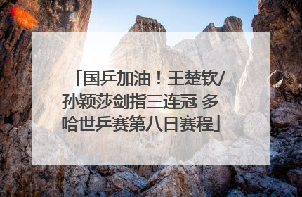国乒加油！王楚钦/孙颖莎剑指三连冠 多哈世乒赛第八日赛程