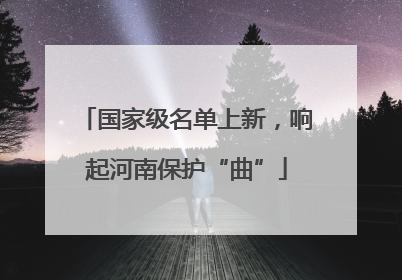 国家级名单上新，响起河南保护“曲”