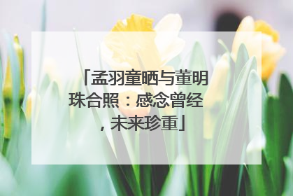 孟羽童晒与董明珠合照：感念曾经，未来珍重