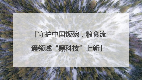 守护中国饭碗，粮食流通领域“黑科技”上新
