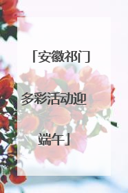 安徽祁门多彩活动迎端午