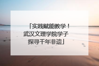实践赋能教学！武汉文理学院学子探寻千年非遗