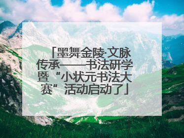 墨舞金陵·文脉传承——书法研学暨“小状元书法大赛”活动启动了