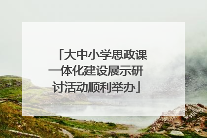 大中小学思政课一体化建设展示研讨活动顺利举办