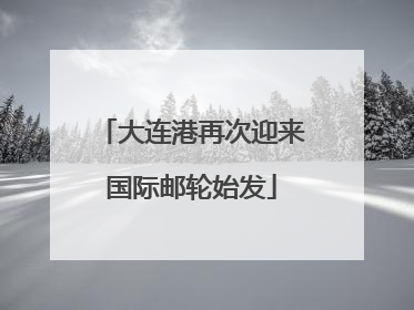 大连港再次迎来国际邮轮始发
