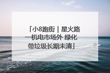 小8跑街｜星火路一机电市场外 绿化带垃圾长期未清