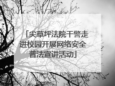 尖草坪法院干警走进校园开展网络安全普法宣讲活动