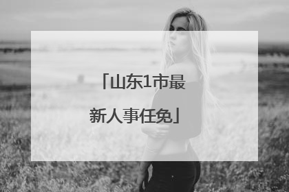 山东1市最新人事任免