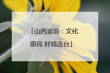 山西襄垣：文化惠民 好戏连台