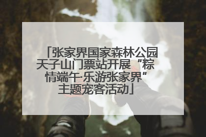 张家界国家森林公园天子山门票站开展“粽情端午·乐游张家界”主题宠客活动
