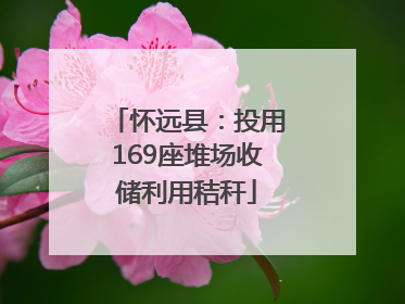 怀远县：投用169座堆场收储利用秸秆
