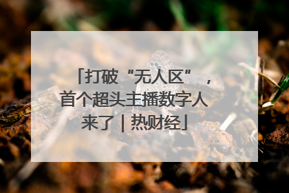 打破“无人区”，首个超头主播数字人来了｜热财经