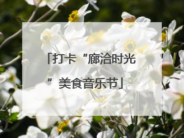 打卡“廊洽时光”美食音乐节