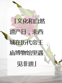 文化和自然遗产日，来西城在历代帝王庙博物馆里遇见非遗