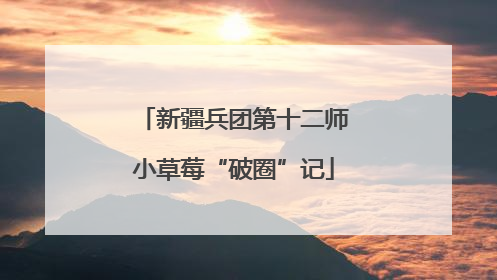 新疆兵团第十二师小草莓“破圈”记