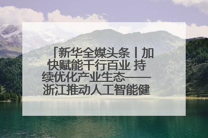 新华全媒头条丨加快赋能千行百业 持续优化产业生态——浙江推动人工智能健康有序发展观察