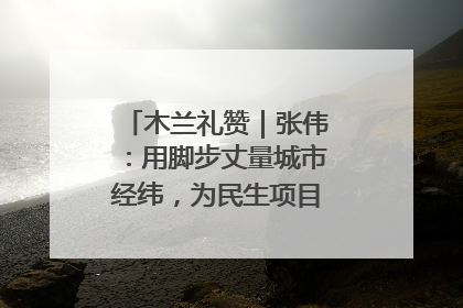 木兰礼赞｜张伟：用脚步丈量城市经纬，为民生项目按下“加速键”