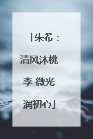 朱希：清风沐桃李 微光润初心